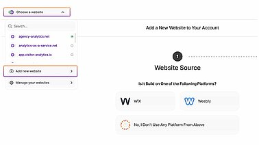 Website Settings Add A New Website