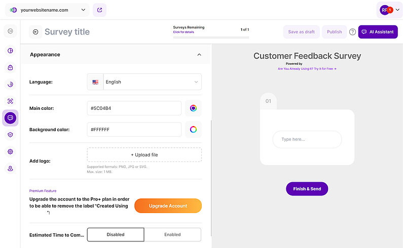 Customize the Appearance of your Surveys