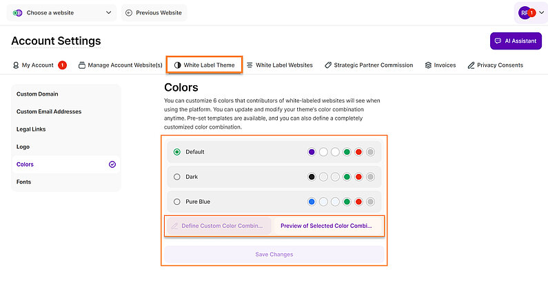 Customize Your Color Palette