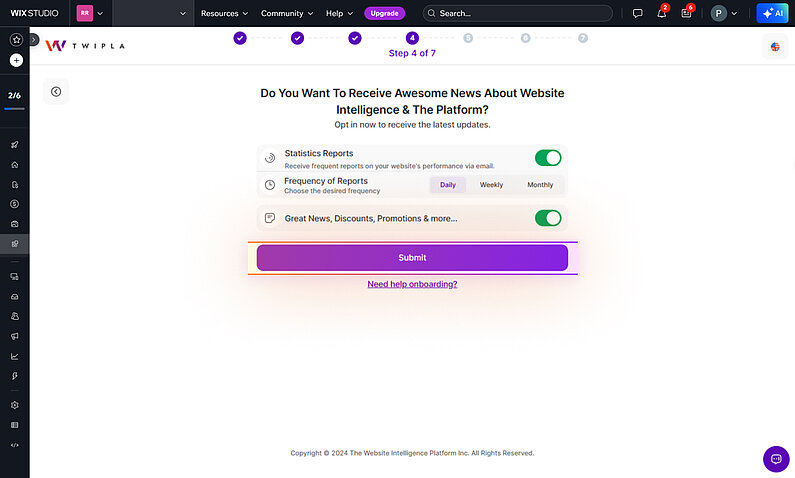 Reglați opțiunile de notificare